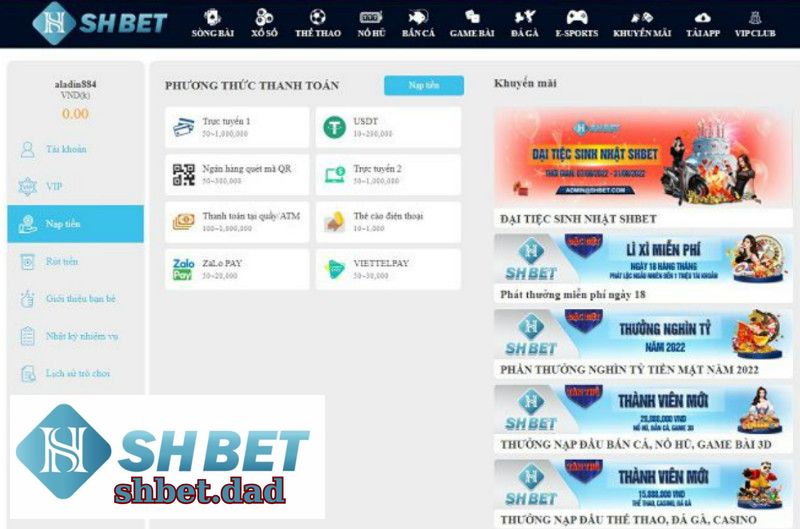 Bắt Đầu Nạp Tiền Vào Shbet Để Nhận Thưởng Và Tìm Sự May Mắn