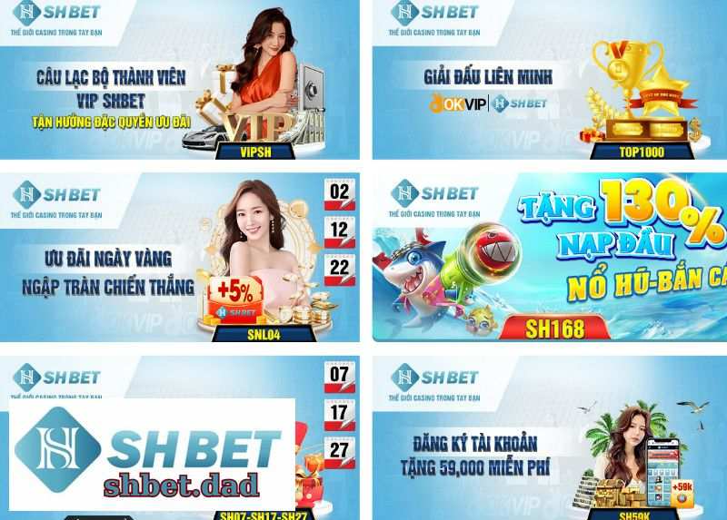 Nhiều chương trình khuyến mãi luôn hấp dẫn tại Shbet